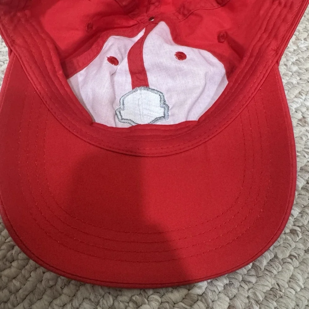 2025 Ryder Cup Red Hat Official License Bethpage Black Ahead Red Performance Cap